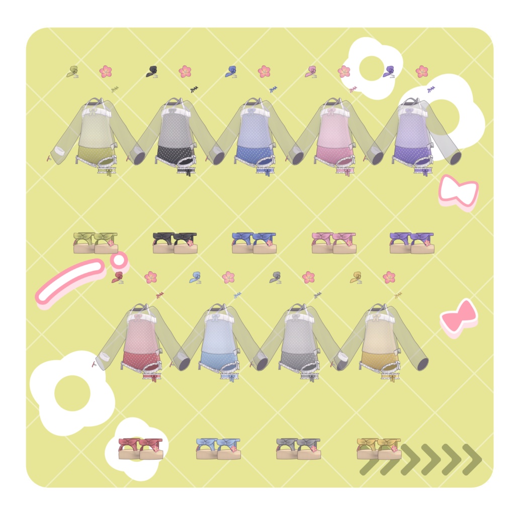 ♥100円♥【MameFriends】Polka Dot Swimsuit