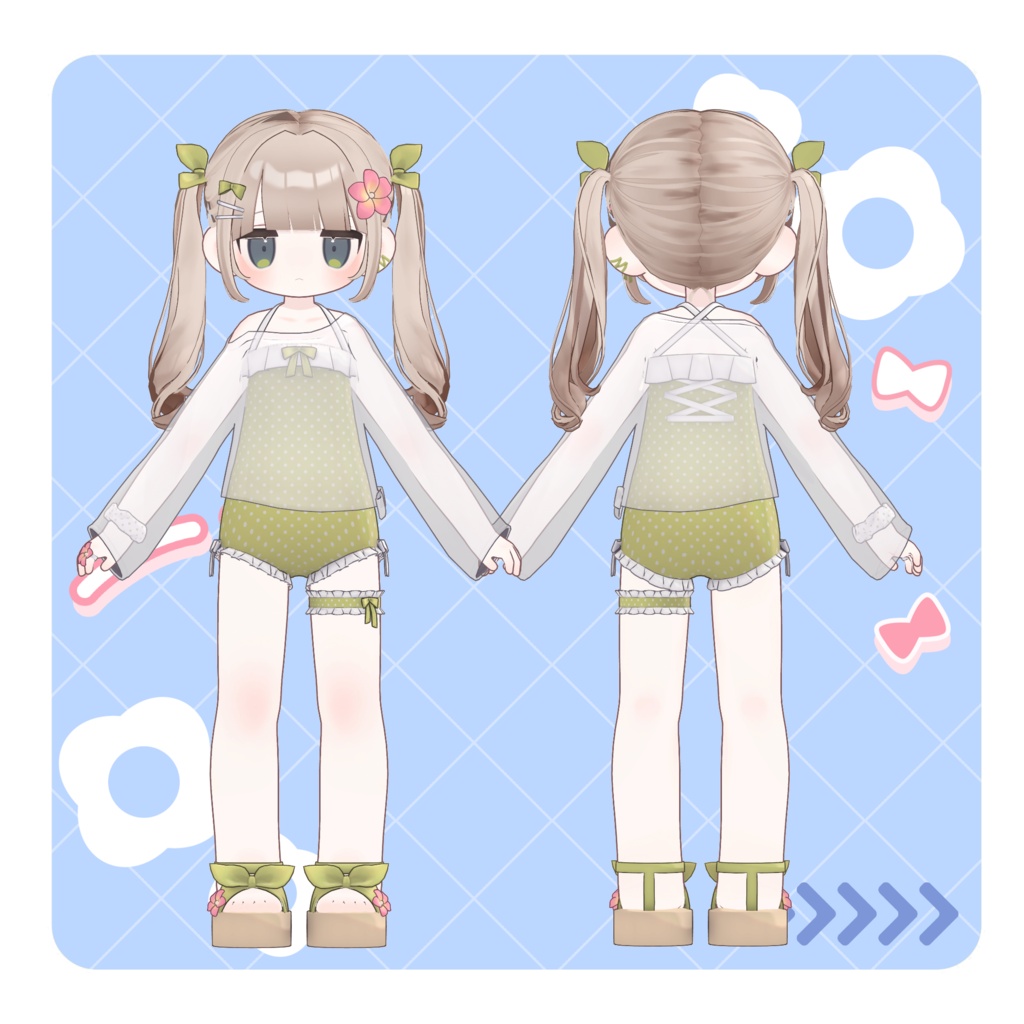 【MameFriends】Polka Dot Swimsuit