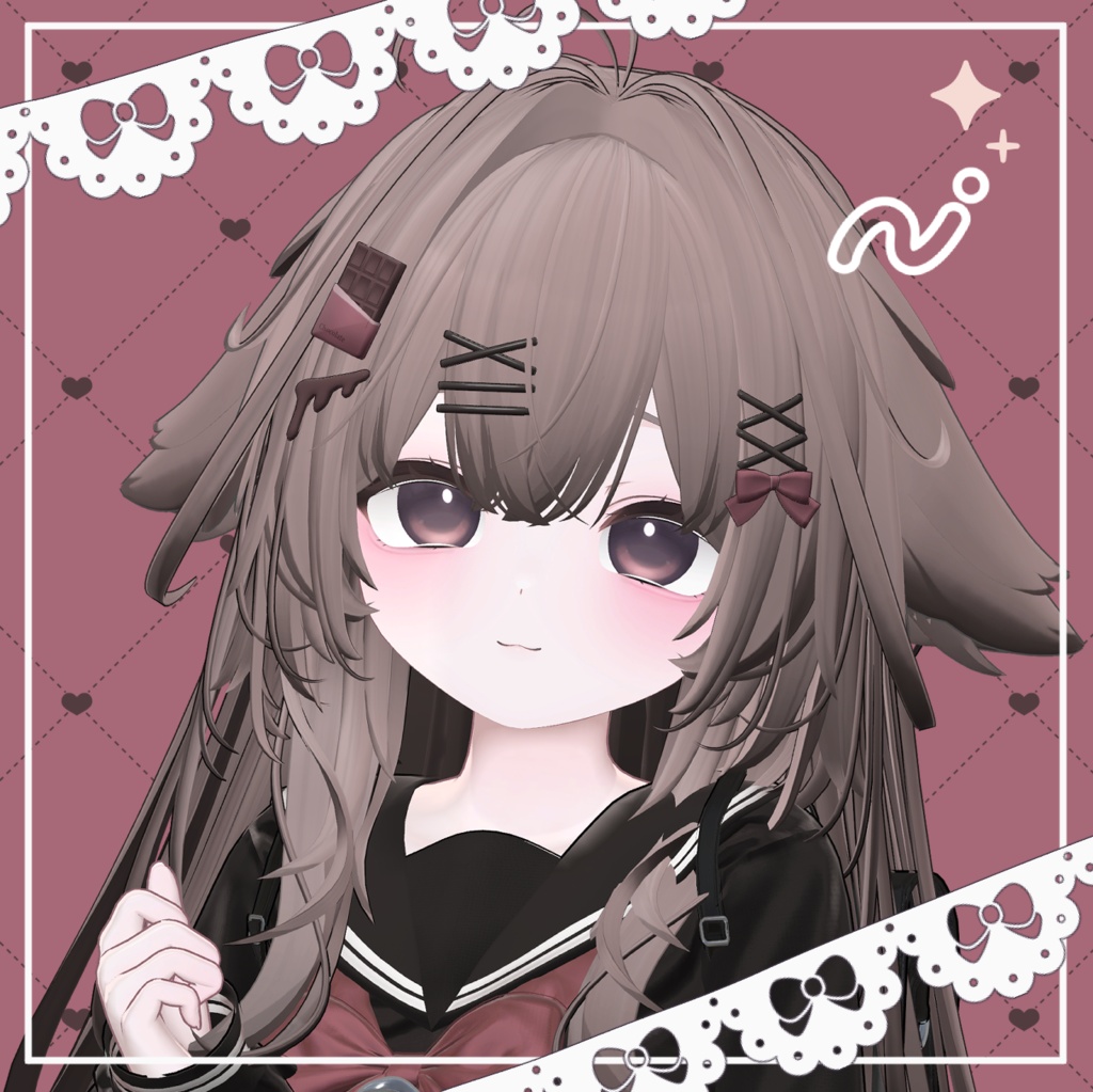 【Kaguya】Sweet Choco Hairpin