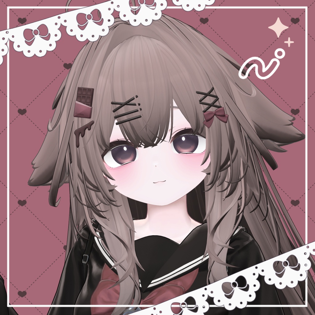 【Kaguya】Sweet Choco Hairpin