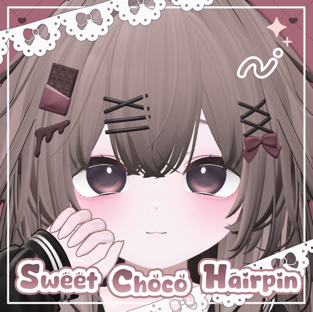 【Kaguya】Sweet Choco Hairpin