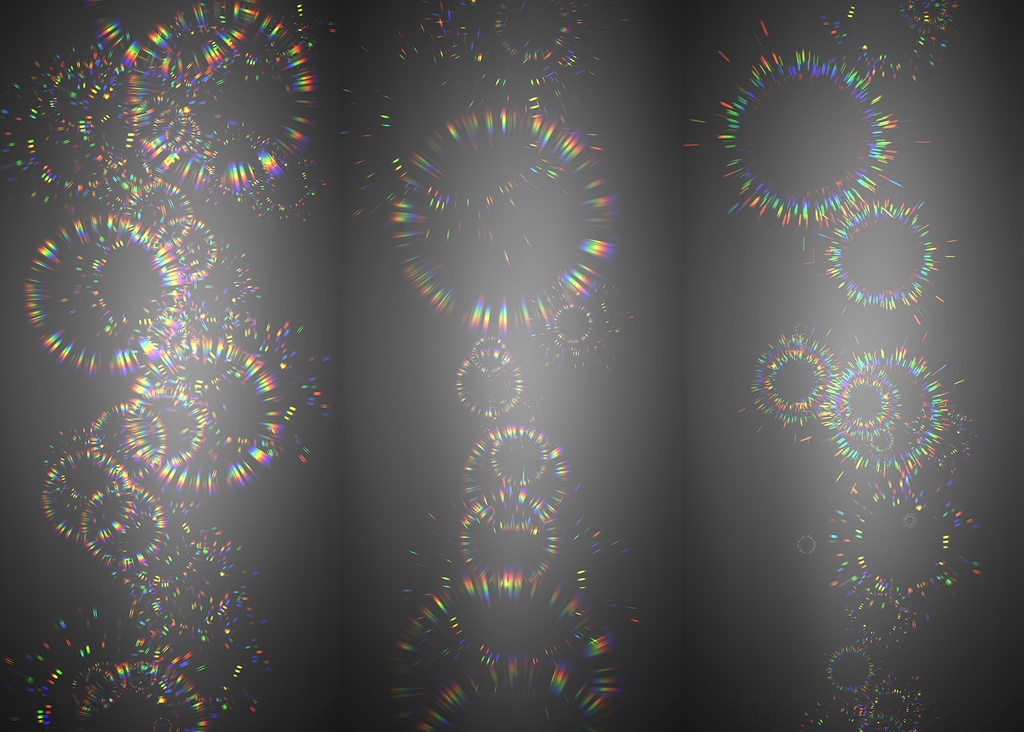 CLIPSTUDIO用虹の絞りブラシ