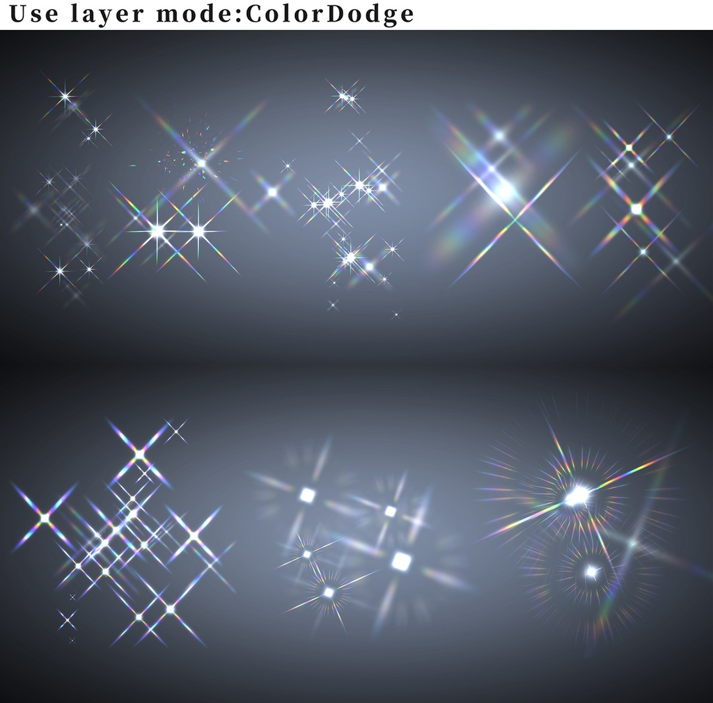 CLIPSTUDIO用キラキラ星ブラシ