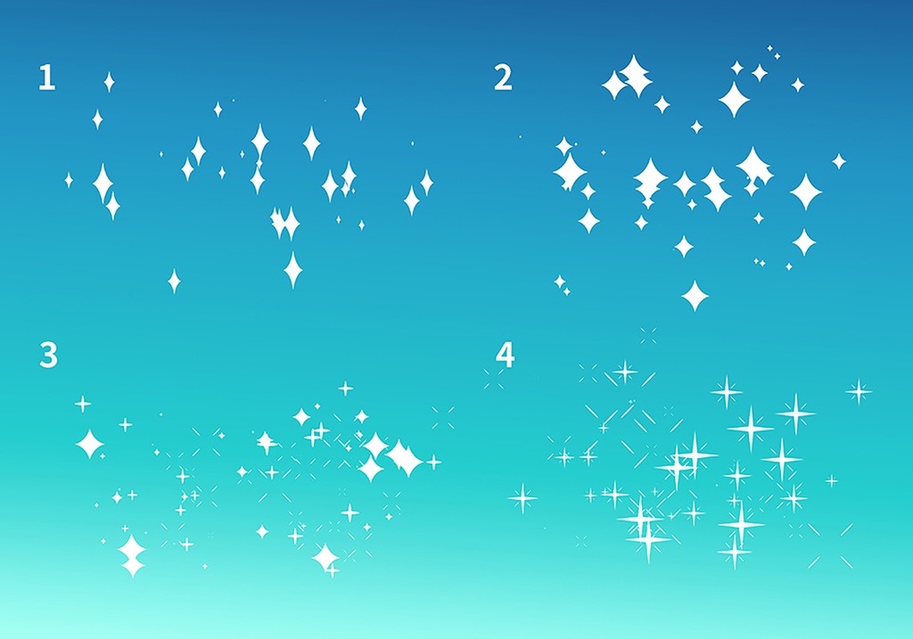 漫画スターライト装飾ブラシ