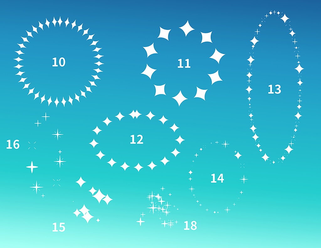 漫画スターライト装飾ブラシ