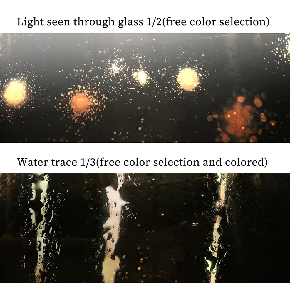 CLIPSTUDIO用雨の日、グラスの光、水の跡、そして水滴ブラシ