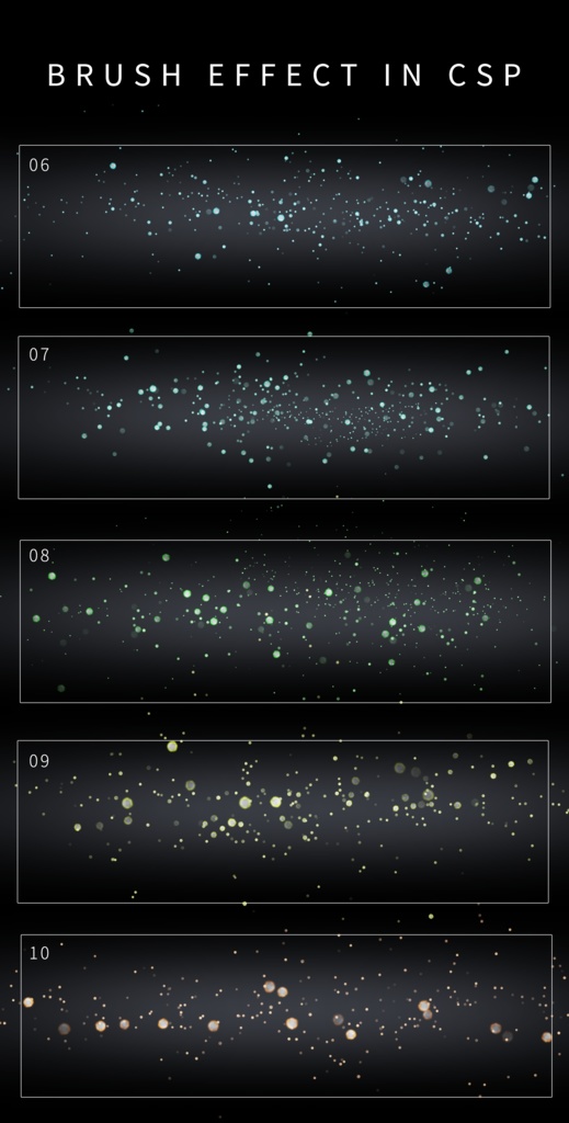 CLIPSTUDIO用煌めきパウダーブラシ
