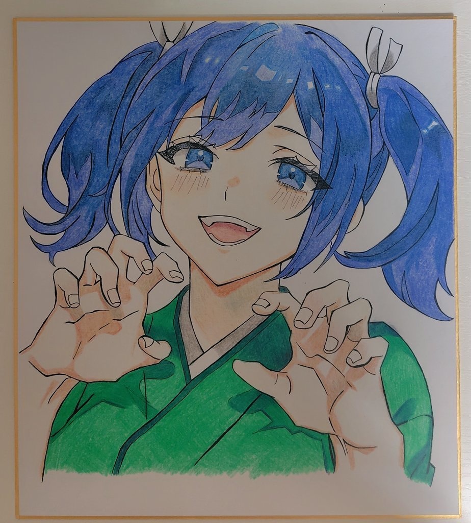 ガオー蒼龍 色紙