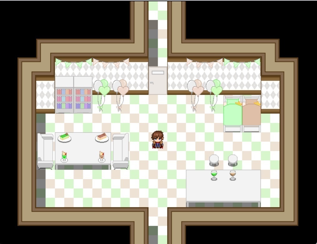 RPGツクール用マップチップ【推し活ルーム】