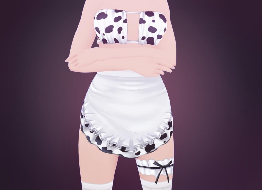 VRoid衣装 Cute Cow Lingerie