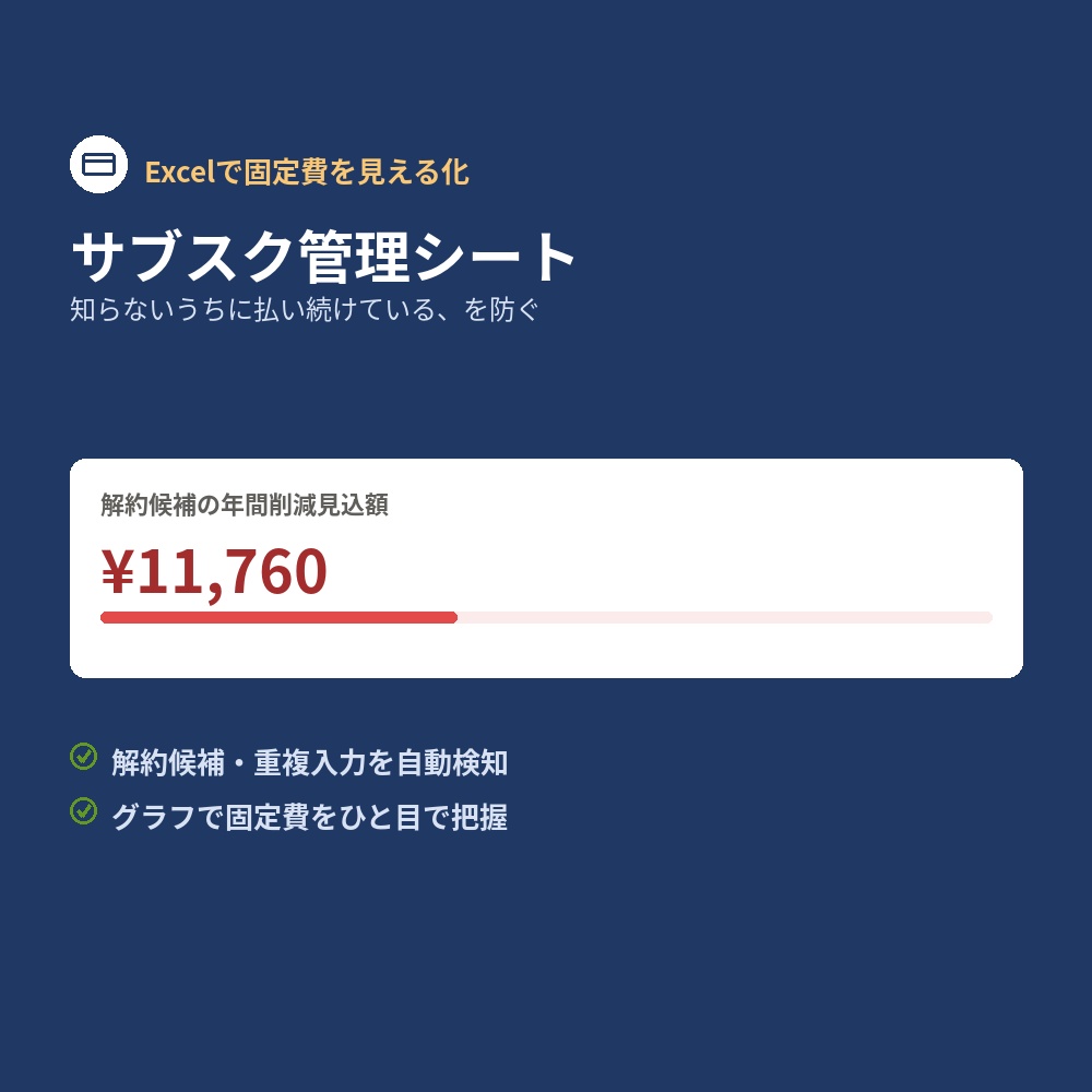 サブスク管理シート
