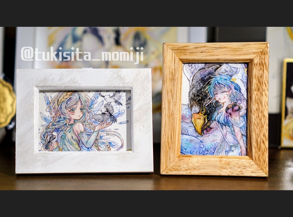 ミニ原画『大鷲と手遅れ人魚』