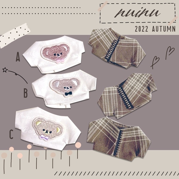 【完売】くまT＆ミルクチョコレートチェックシャツ