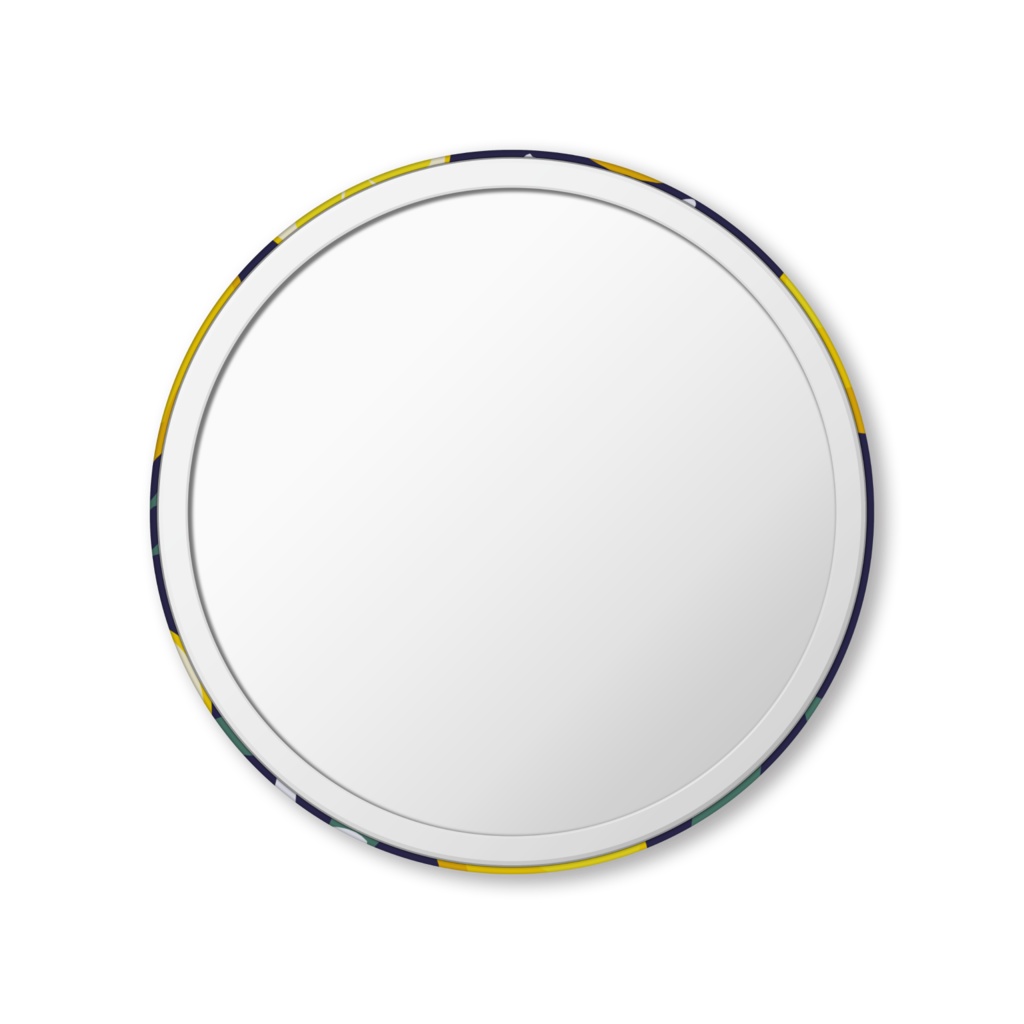 おさななレモン柄 缶ミラー