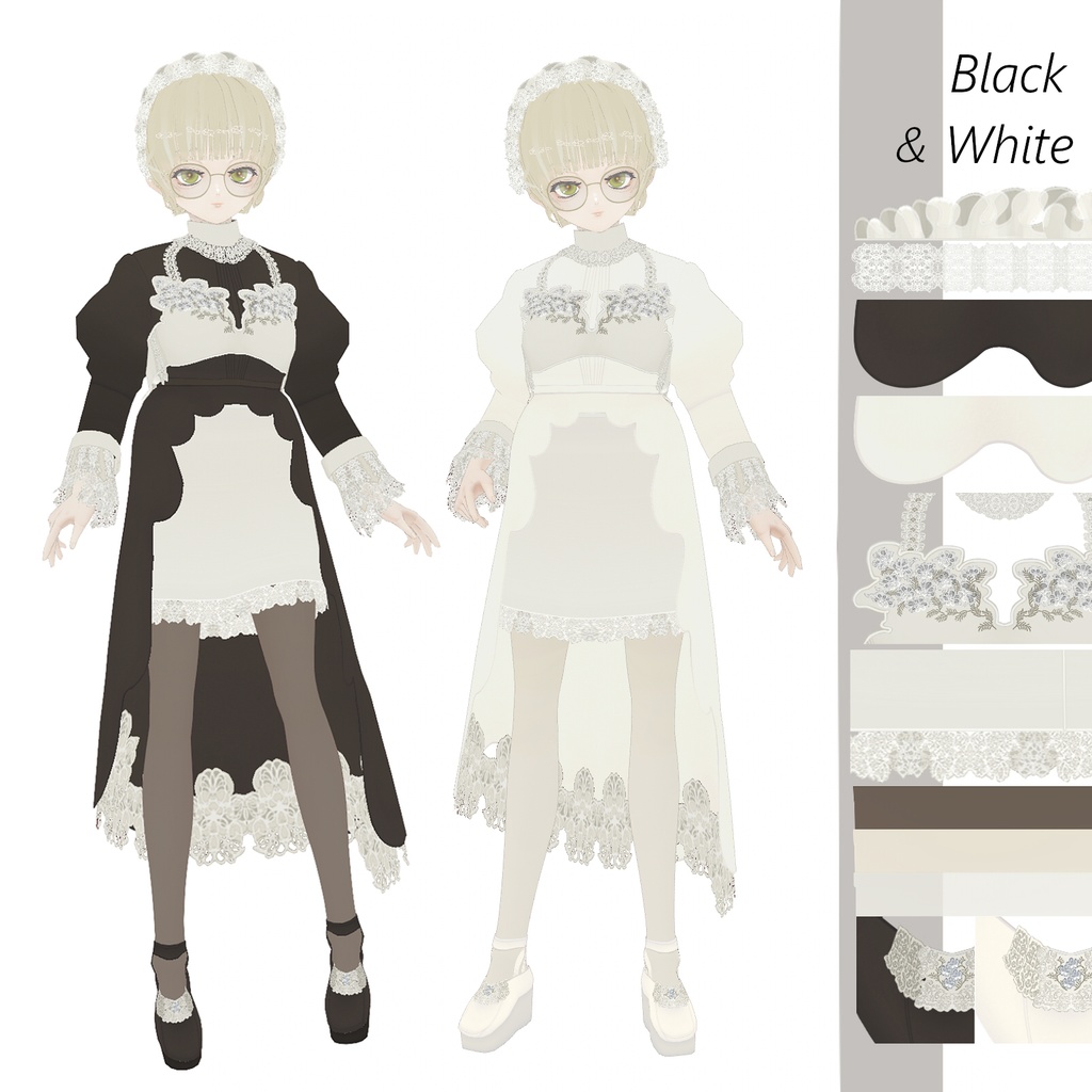 melty chocolate maid VRoidテクスチャセット