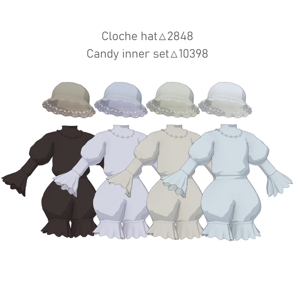 Grus対応∴Candy Collar/Color Layered Dress