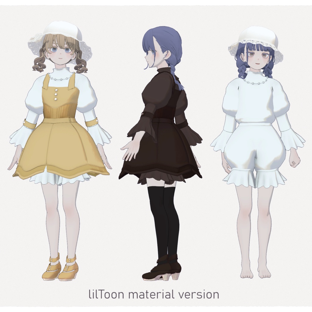 Grus対応∴Candy Collar/Color Layered Dress