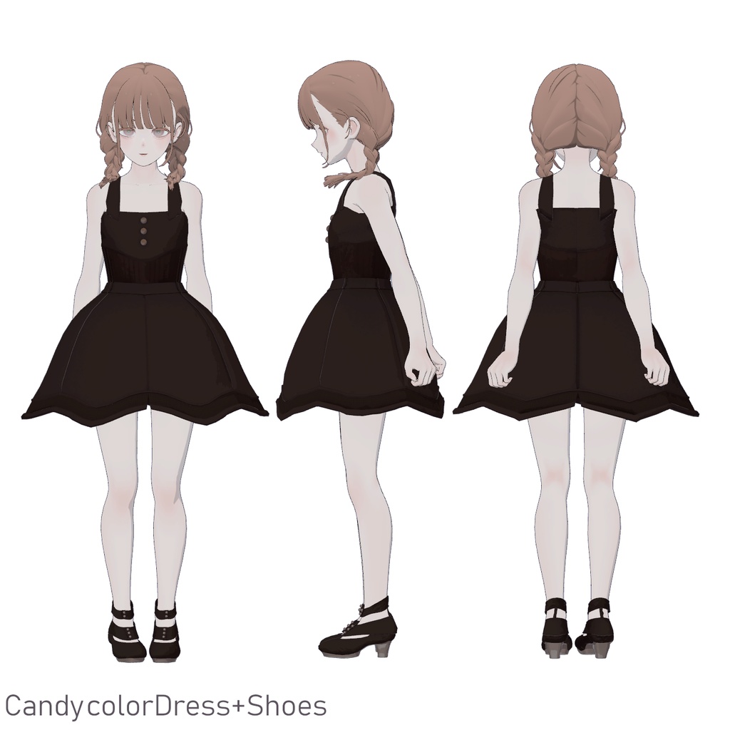 Grus対応∴Candy Collar/Color Layered Dress