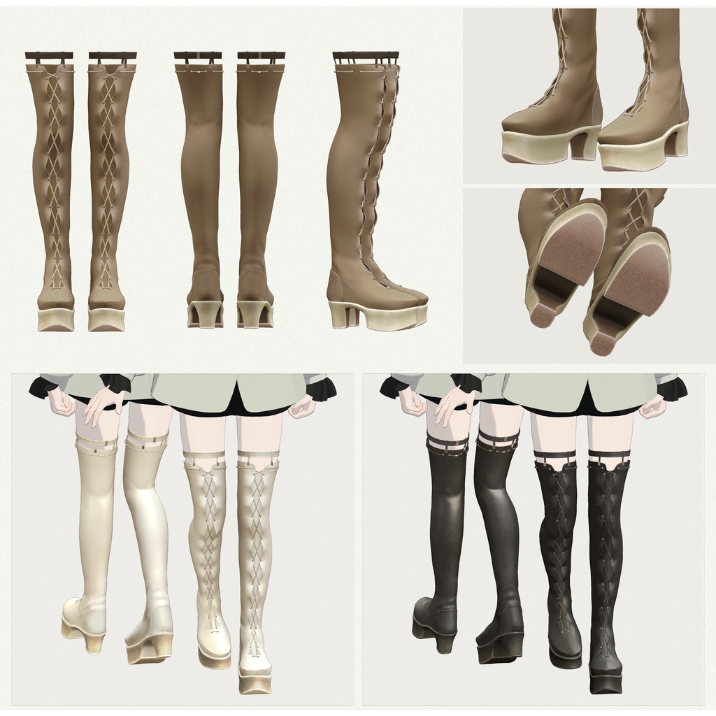 5アバター対応∴knee-high boots