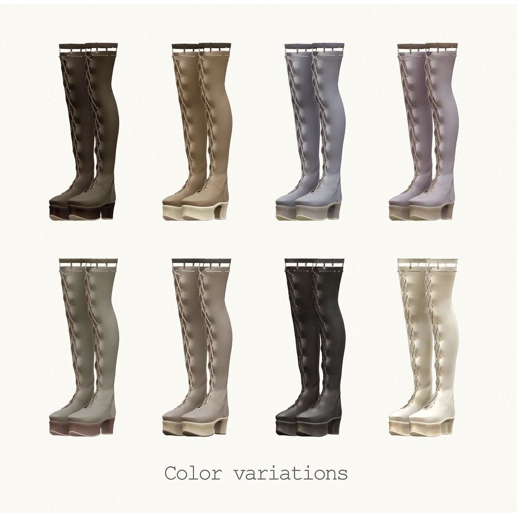 5アバター対応∴knee-high boots