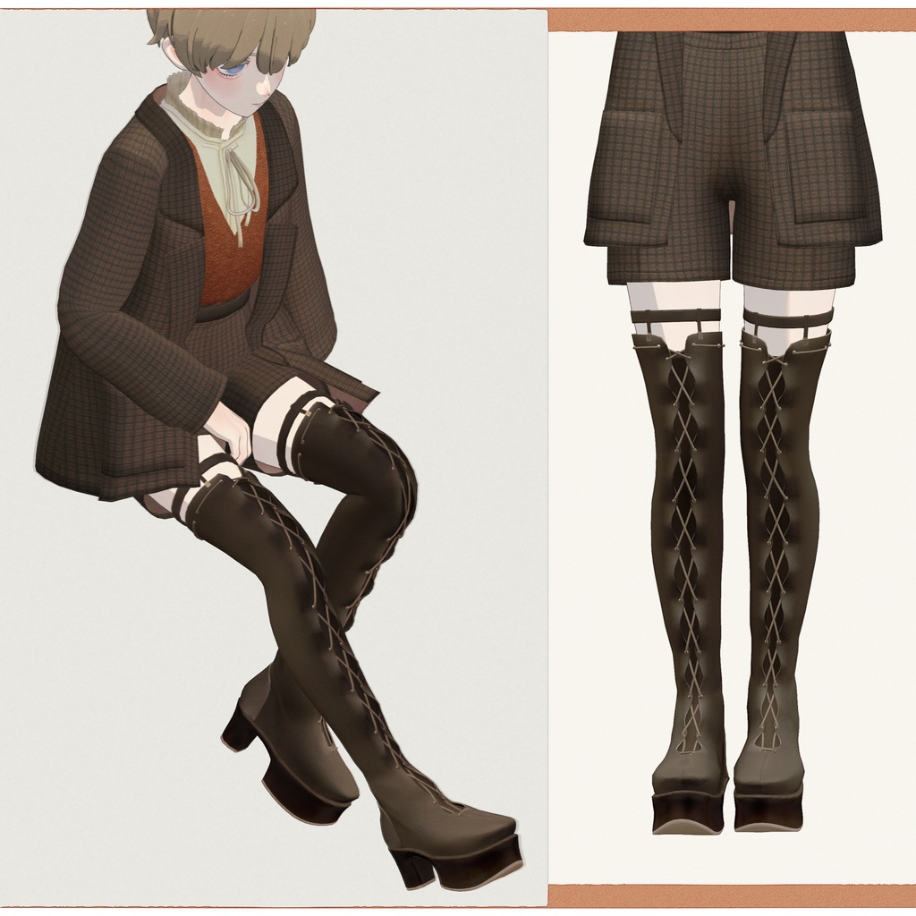5アバター対応∴knee-high boots