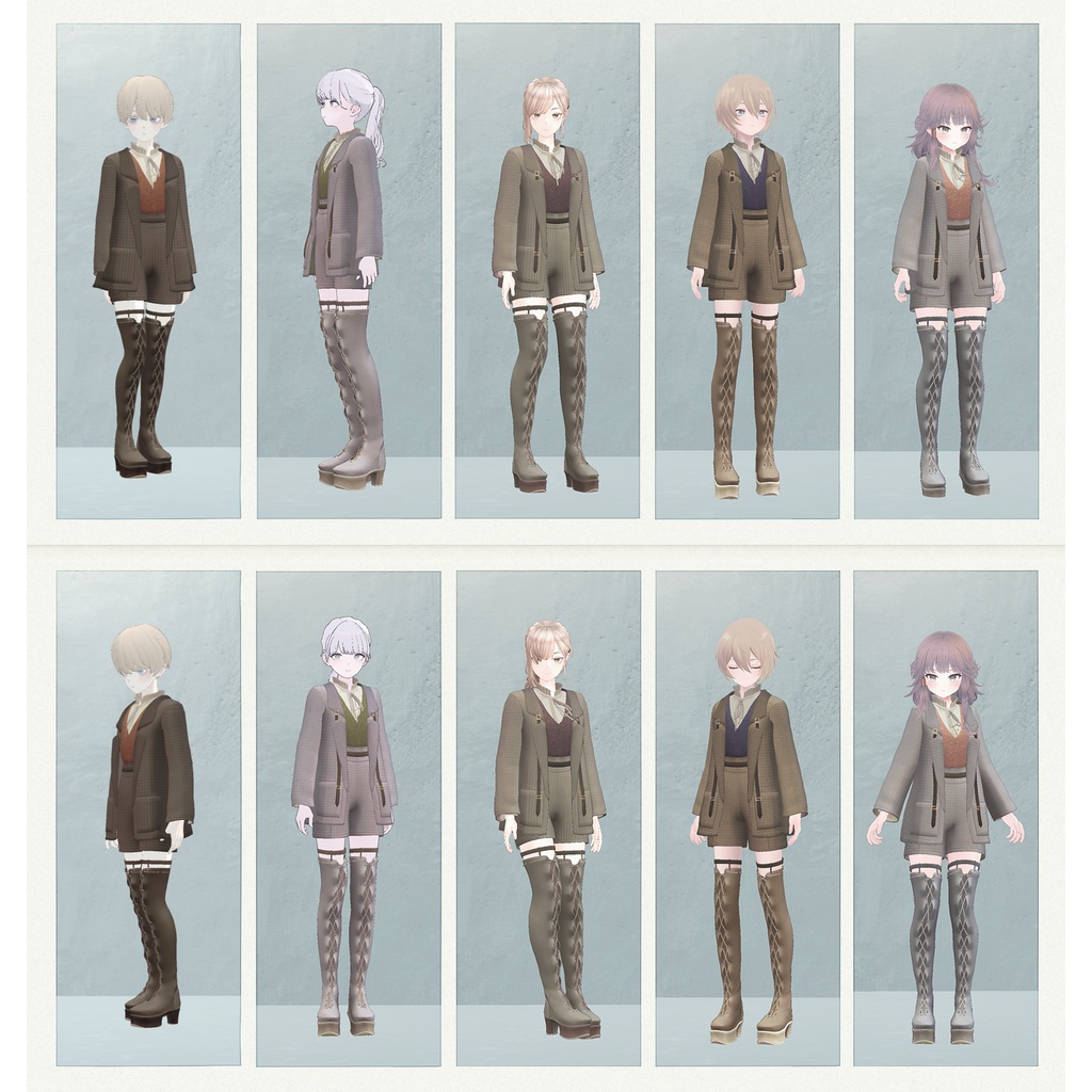 5アバター対応∴knee-high boots