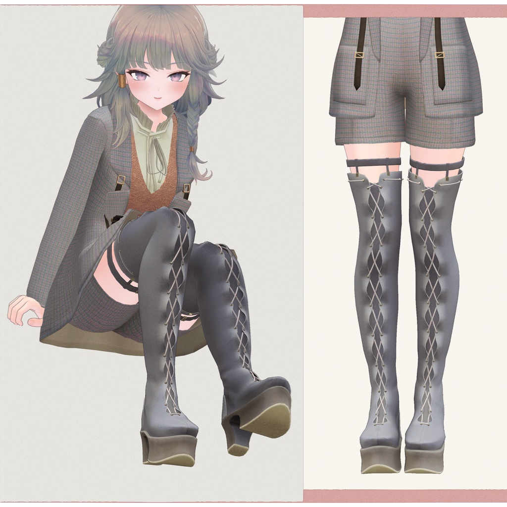 5アバター対応∴knee-high boots