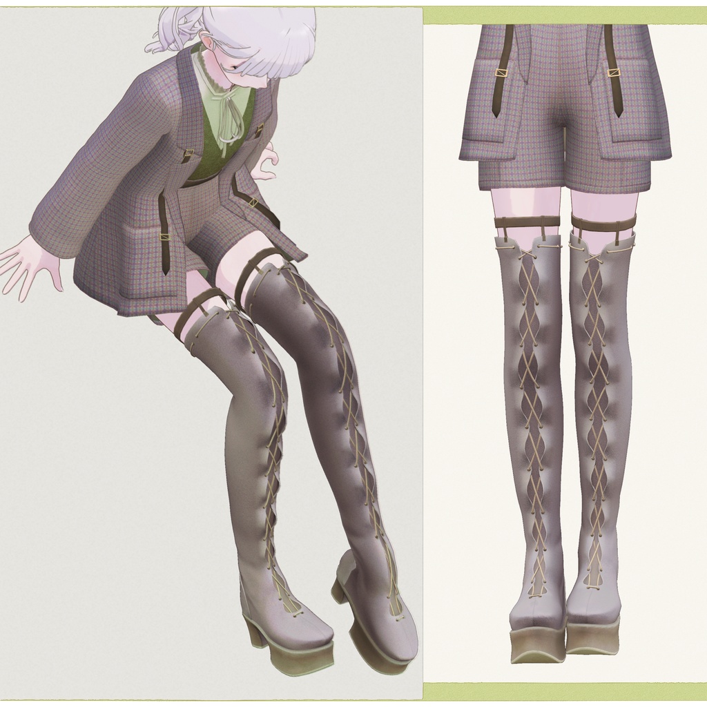 5アバター対応∴knee-high boots