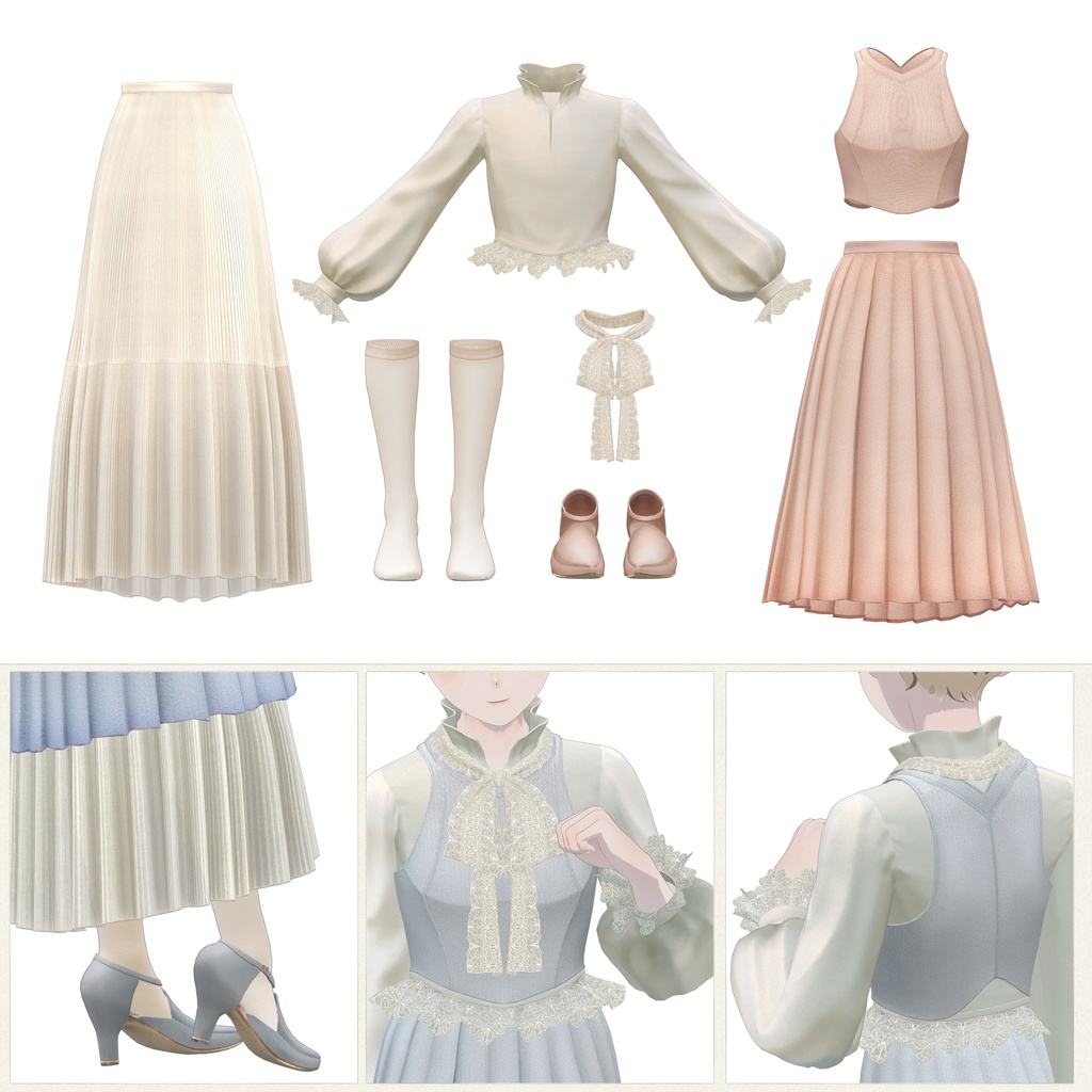 Grus対応∴Veined Pleated Bouquet