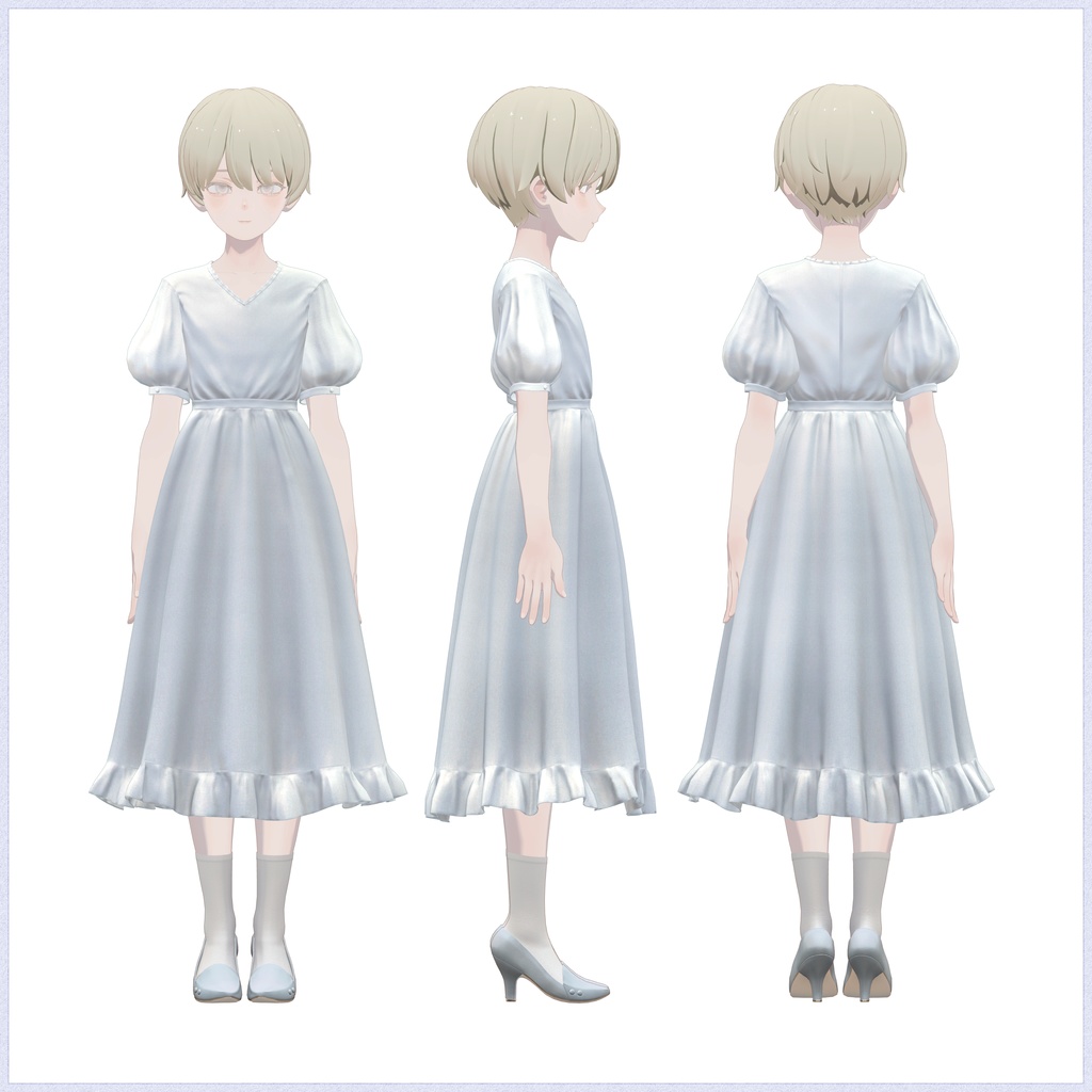 Grus対応∴Two Sleeves Two Collars Dress