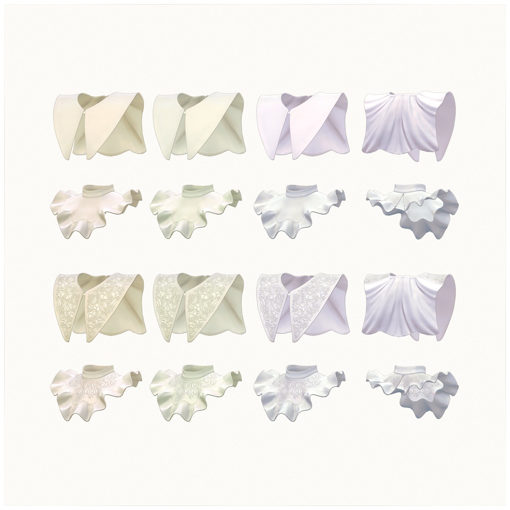 Grus対応∴Two Sleeves Two Collars Dress