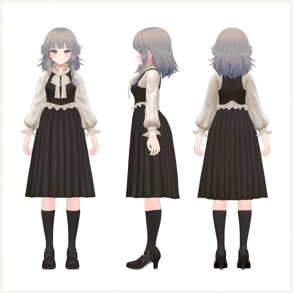 4アバター対応∴Veined Pleated Bouquet