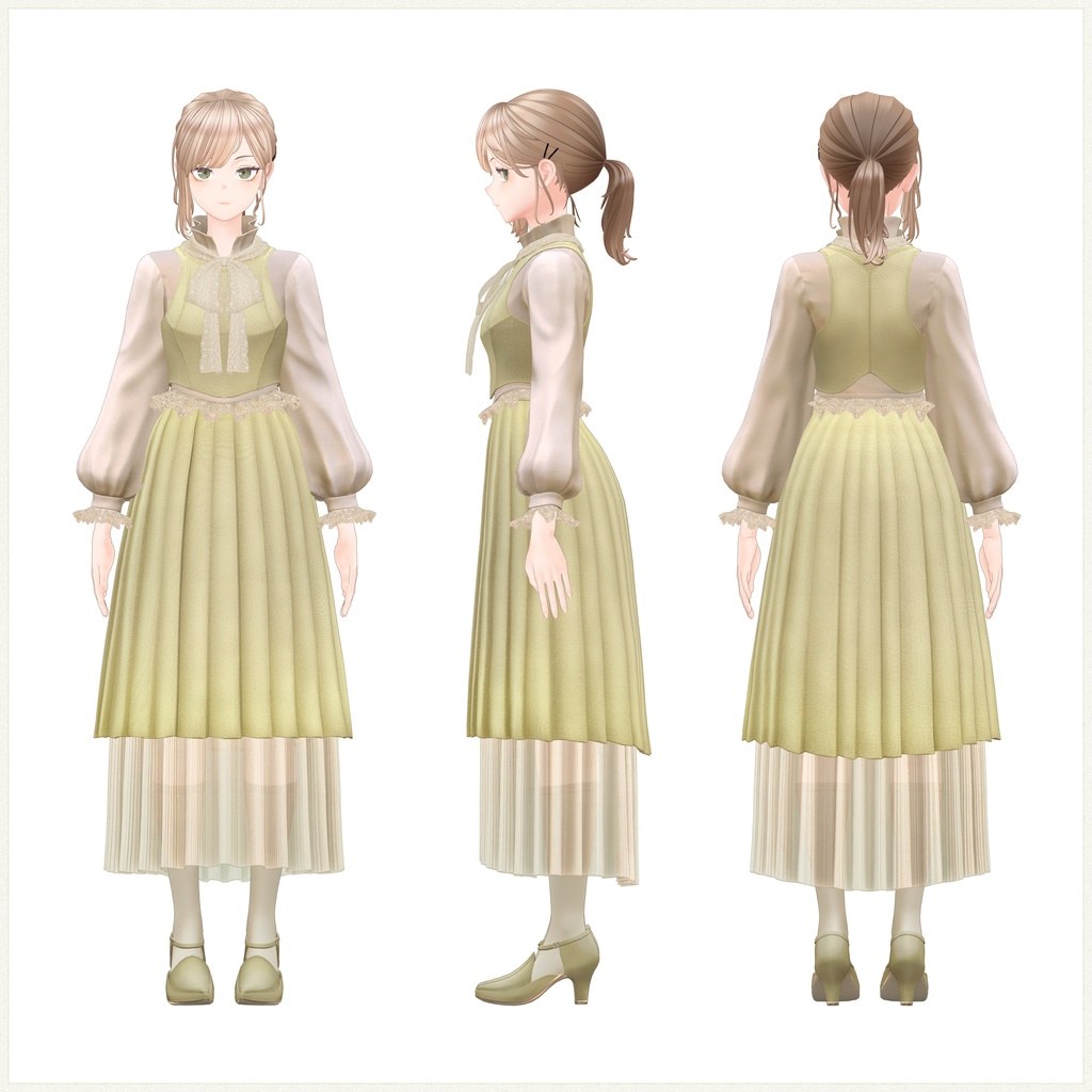 4アバター対応∴Veined Pleated Bouquet