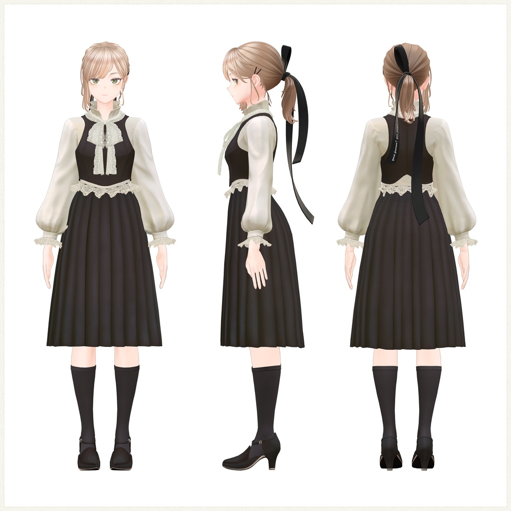 4アバター対応∴Veined Pleated Bouquet