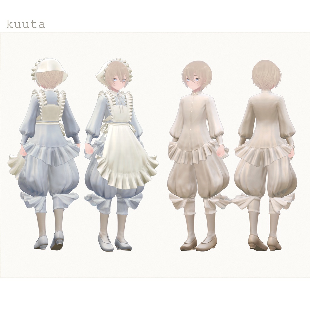 6アバター対応∴Morning FrillApron Set