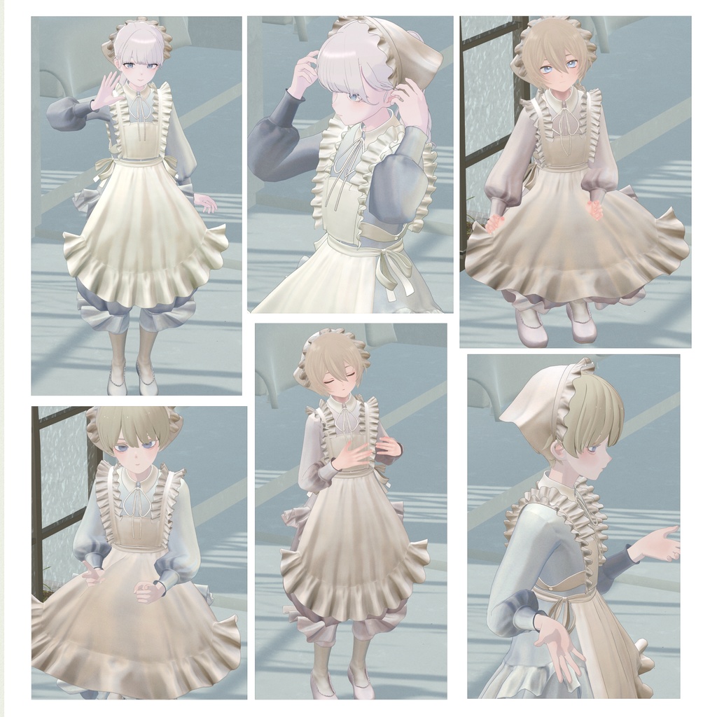 6アバター対応∴Morning FrillApron Set
