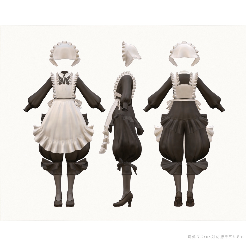 6アバター対応∴Morning FrillApron Set