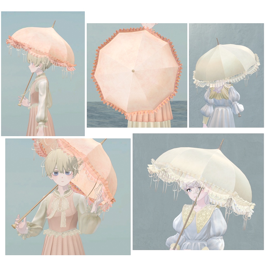 HangingRribbonUmbrella ∴VRChat想定