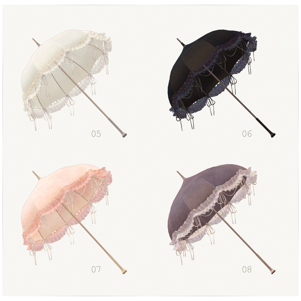 HangingRribbonUmbrella ∴VRChat想定