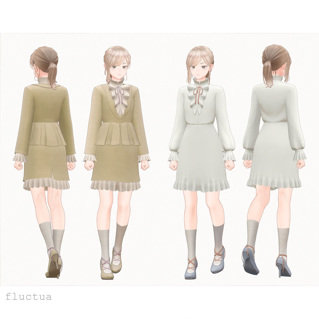 4アバター対応∴peplumsuit&frilldress
