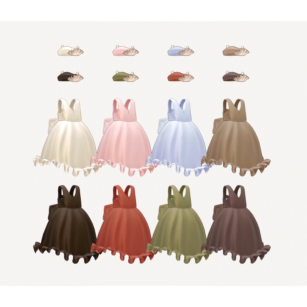 キプフェル対応∴Perlen Creme Kleid