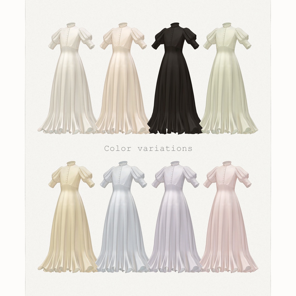 8アバター対応∴frilled petal layered dress