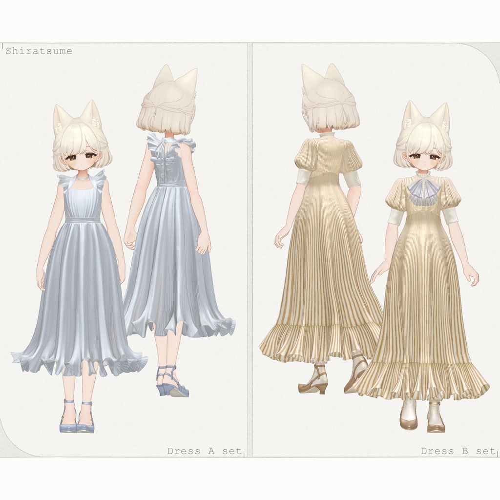 8アバター対応∴frilled petal layered dress