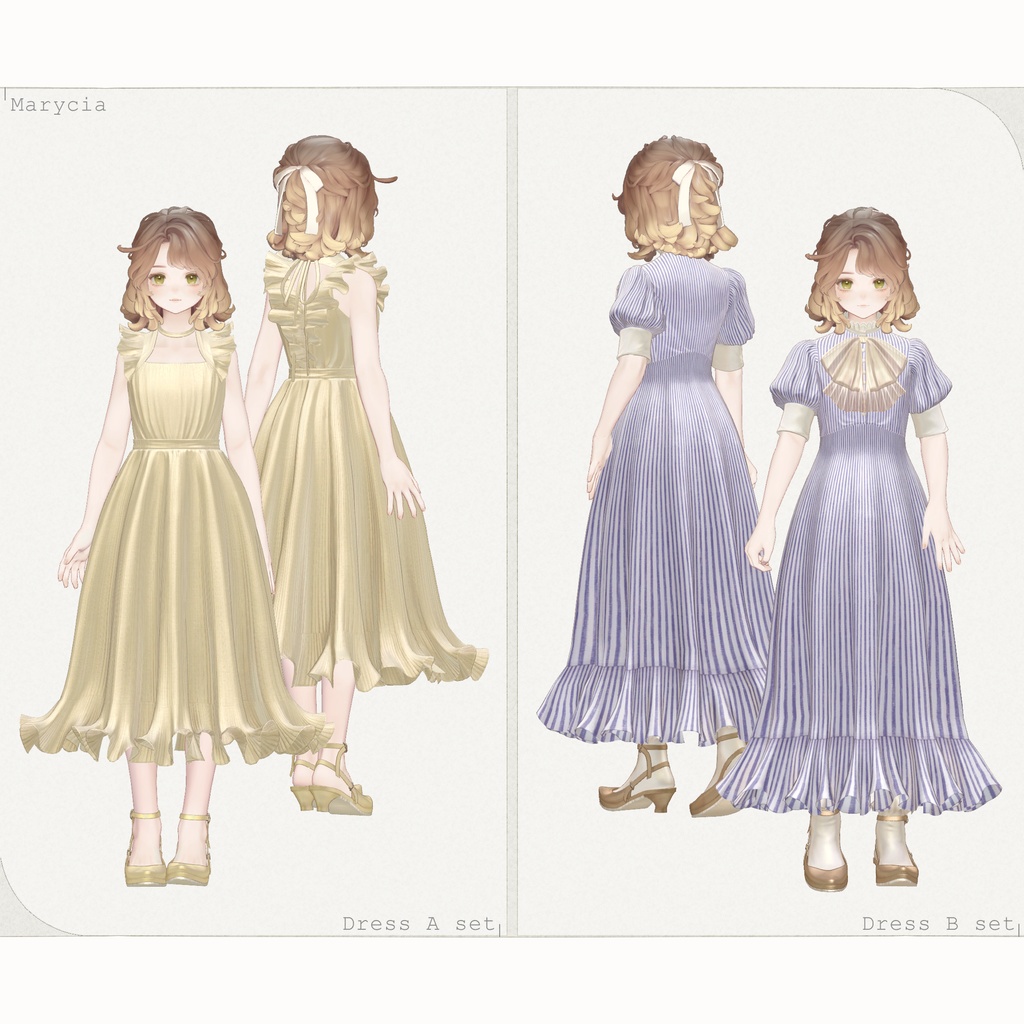 8アバター対応∴frilled petal layered dress