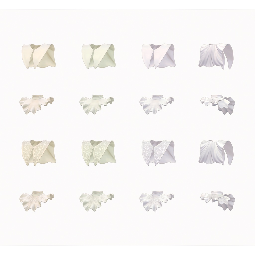 複数アバター対応∴Two Sleeves Two Collars Dress