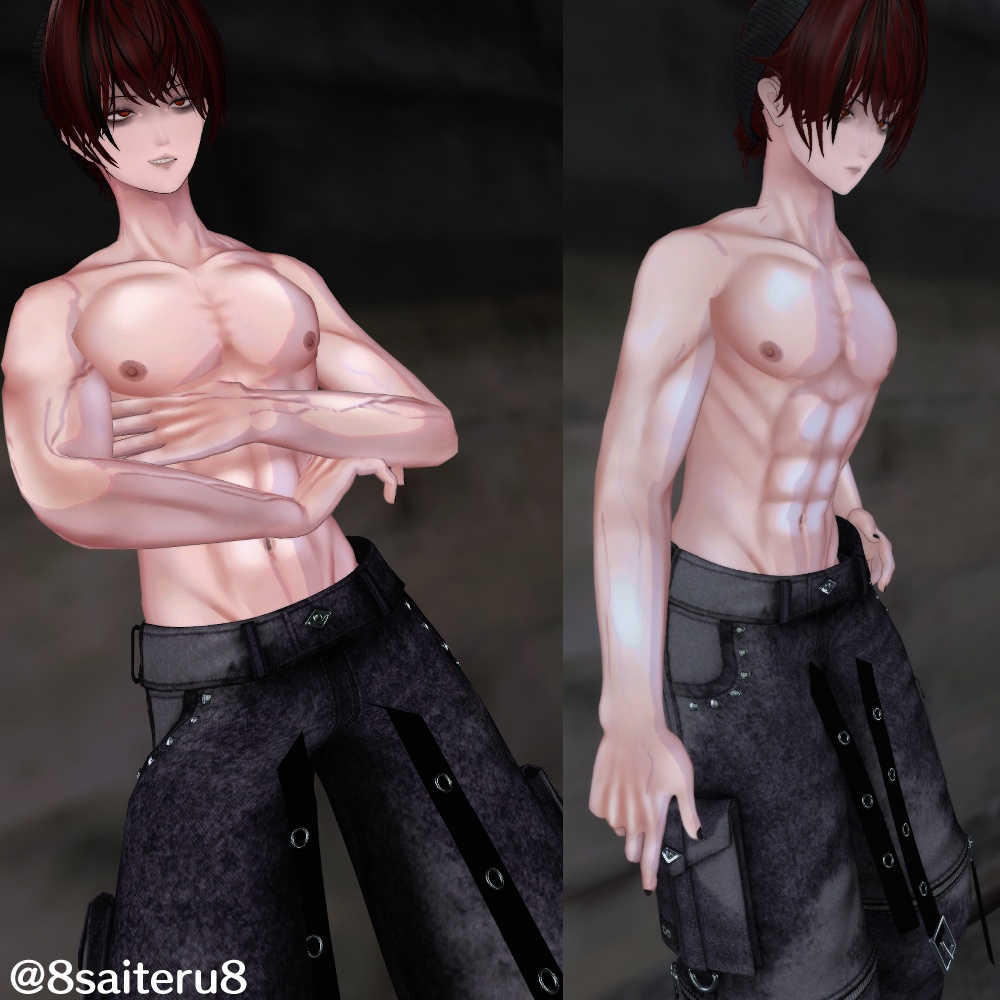 【獏専用】血管が浮き出る!ボディテクスチャ-Baku専用 Body Texture-