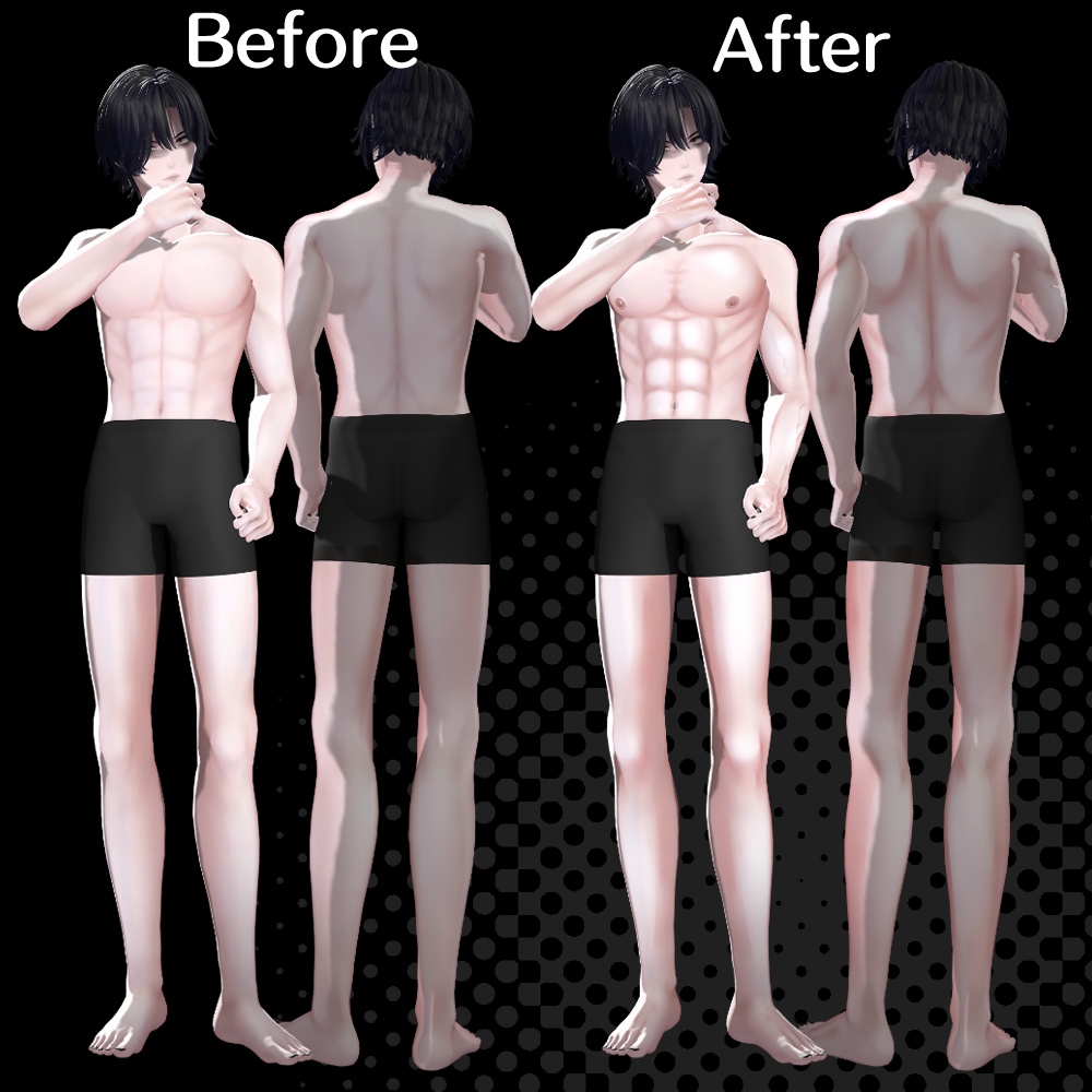 【獏専用】血管が浮き出る!ボディテクスチャ-Baku専用 Body Texture-