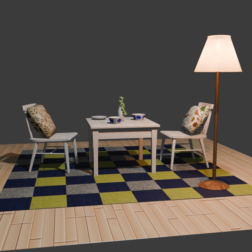 北欧風インテリア家具セットa