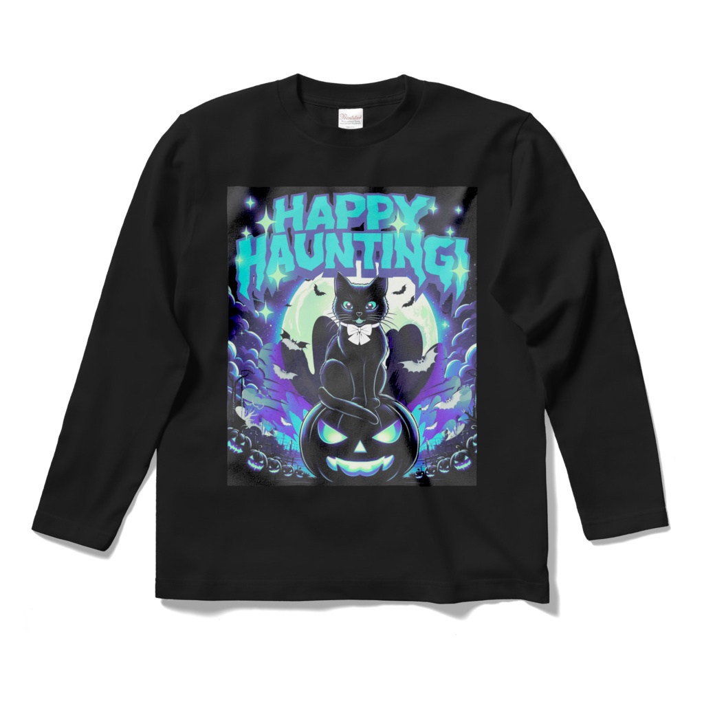 🎃 Happy Haunting! 🎃ちょっと怖い？ハロウィンロングTシャツ