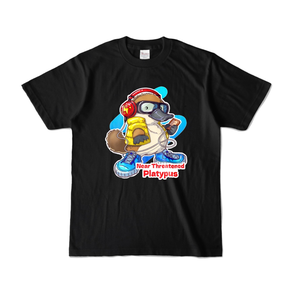 ヘッドフォンカモノハシ　Ｔシャツ